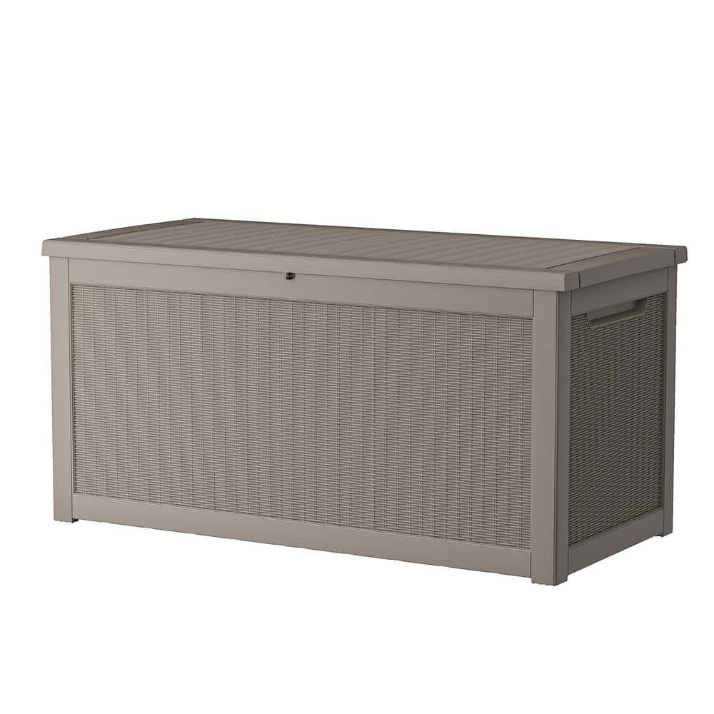 260 Gal. Waterproof Resin Outdoor Storage Deck Box DB260LB03 - The Home ...