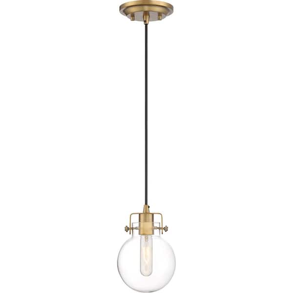 Quoizel Sidwell 1-Light Weathered Brass Mini Pendant