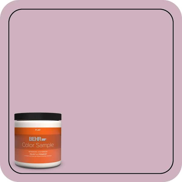8 oz. #S120-3 Candlelight Dinner Flat Interior/Exterior Paint & Primer Color Sample