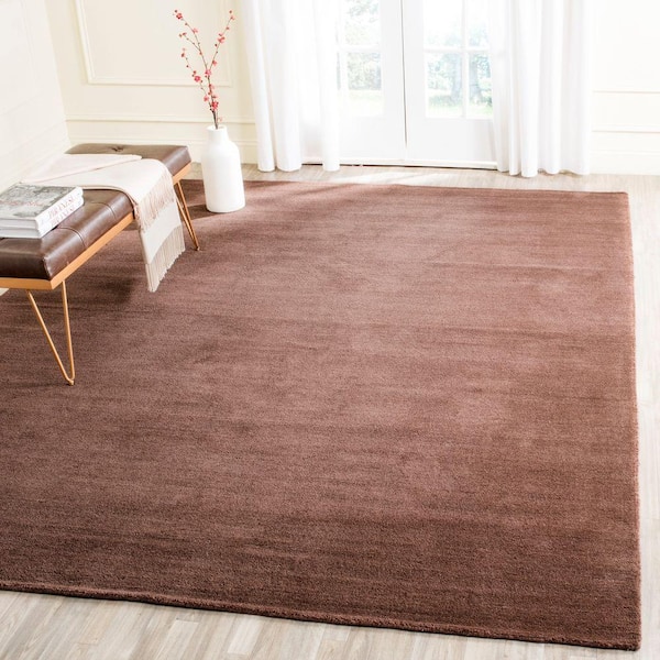 Himalaya Brown 9 ft. x 12 ft. Gradient Solid Area Rug