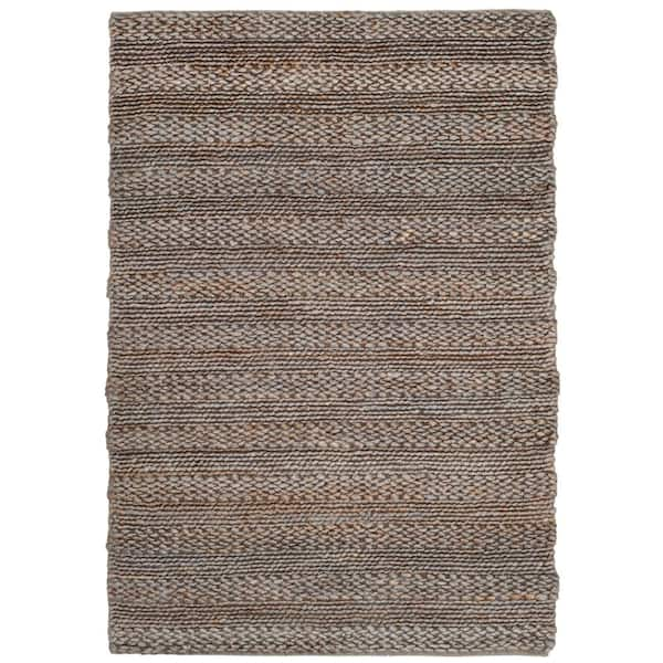 SAFAVIEH Natural Fiber Beige Doormat 2 ft. x 4 ft. Solid Color Area Rug ...