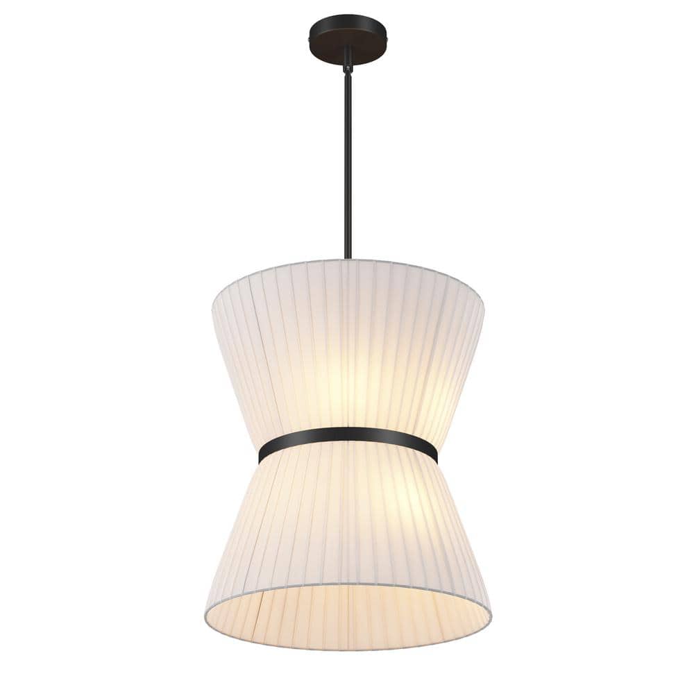 Modern Minimalist 15.35 in. 6-Light Pendant Light Adjustable Chandelier wit