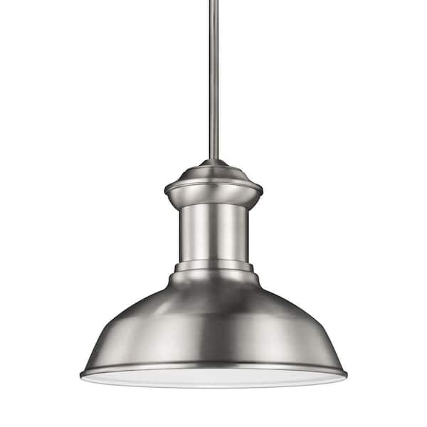 Generation Lighting Fredricksburg 1-Light Satin Aluminum Pendant