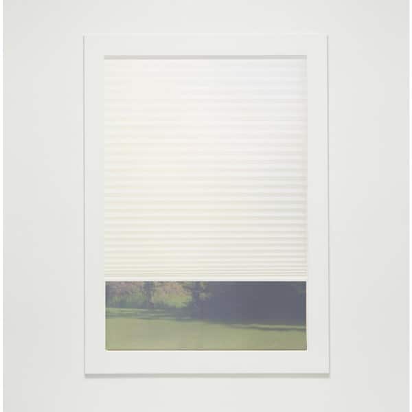Perfect Lift Window Treatment Ivory Cordless Light Filtering Eco Polyester Cellular Shades - 19.5 in. W x 64 in. L