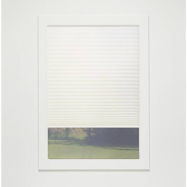 Perfect Lift Window Treatment Ivory Cordless Light Filtering Eco Polyester Cellular Shades - 67.5 in. W x 48 in. L