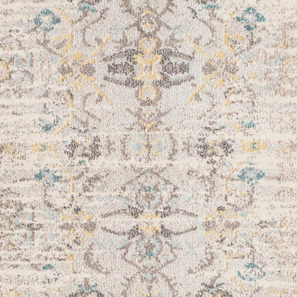 Reversible Gray Synthetic 5'1" x 7'7" Hand-Knotted Area Rug