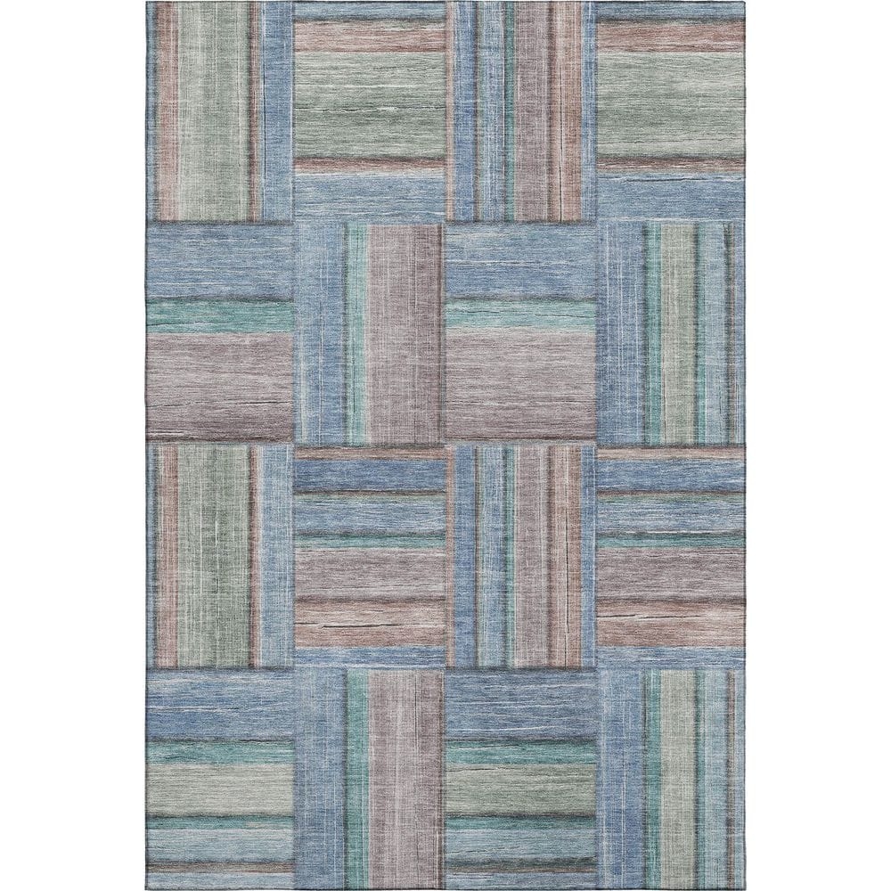 Mayfield Premium Machine Washable Abstract AMF2285 Denim 9 ft. x 12 ft. Area Rug price history on PriceWatchPro