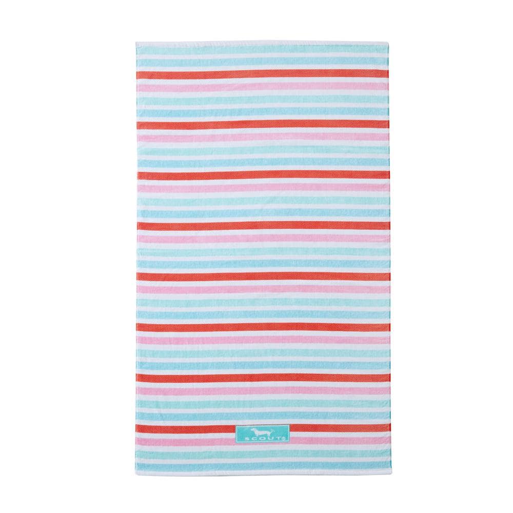 Popsicle Road Orange Cotton 70 in. x 40 in. Beach Towel USHSB91225585 The Home Depot