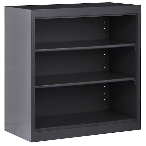 Sandusky Welded 36 in. Tall Black Metal Standard Bookcase