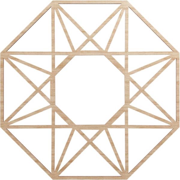 Ekena Millwork 0.375 in. x 7.75 in. x 20 in. Wood Medallion Moulding