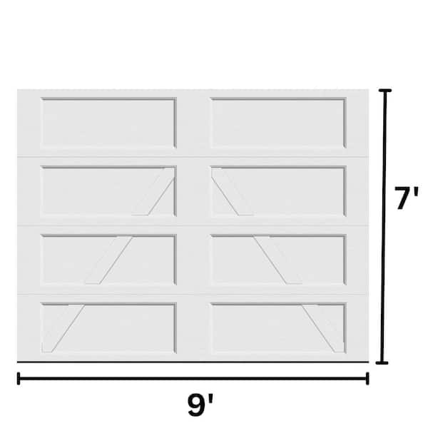 Clopay Bridgeport Steel Design A 9 ft. x 7 ft. Non-Insulated Wood