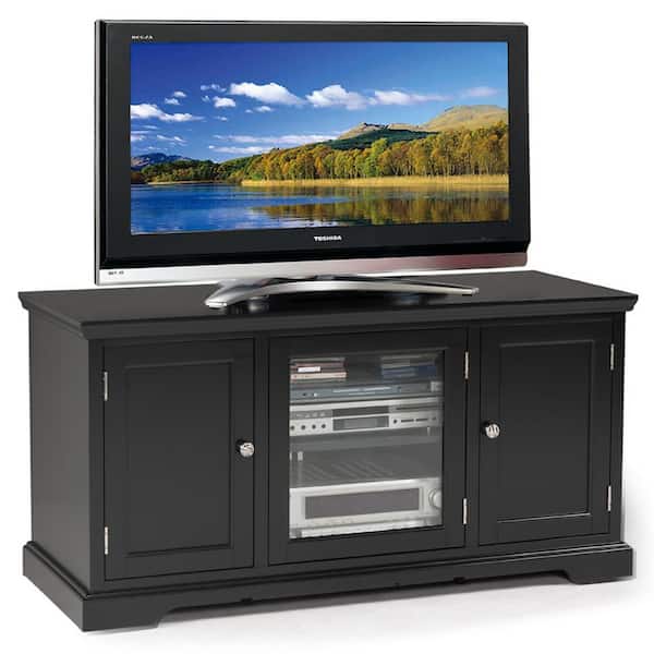 Leick Furniture Black Hardwood, 50"W TV Stand