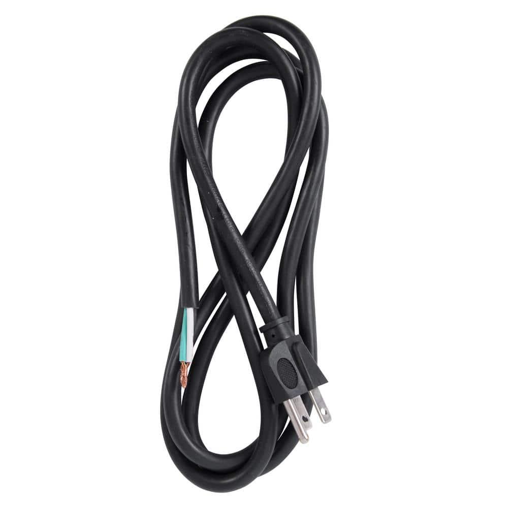 6 ft Black PVC Computer Power Cord with 13 Amps