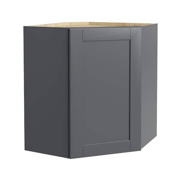 MILL'S PRIDE Richmond Venetian Onyx Plywood Shaker Ready to Assemble Corner Kitchen Cabinet Soft Close 20 in W x 12 in D x 30 in H