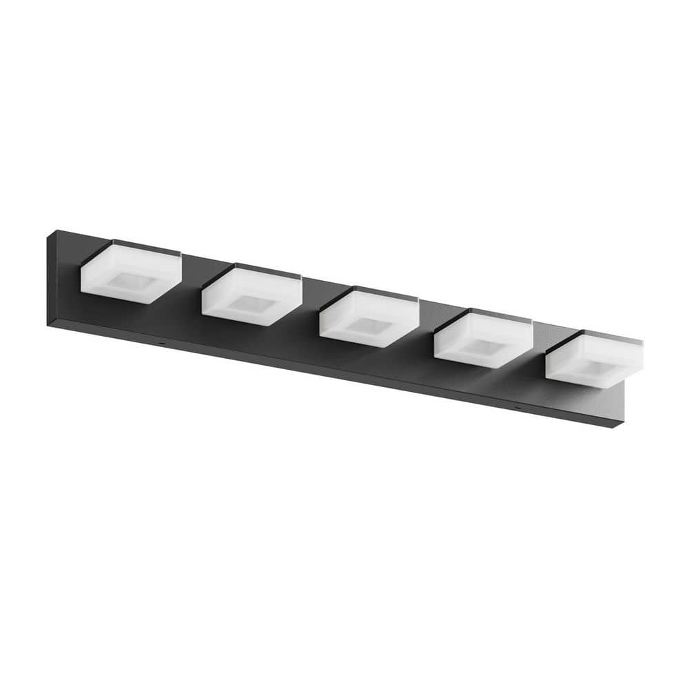 32.3 in. 5 Chrome Vanity Light with Acrylic Shades price history on PriceWatchPro