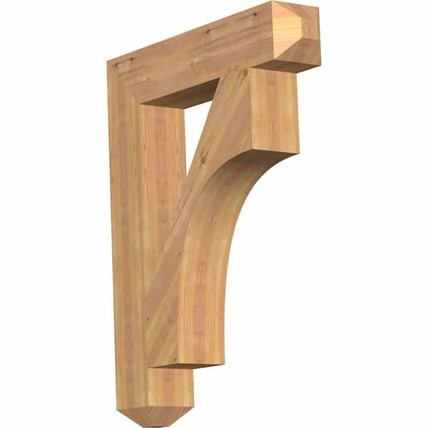 Ekena Millwork 5.5 in. x 38 in. x 30 in. Western Red Cedar Westlake Craftsman Smooth Bracket