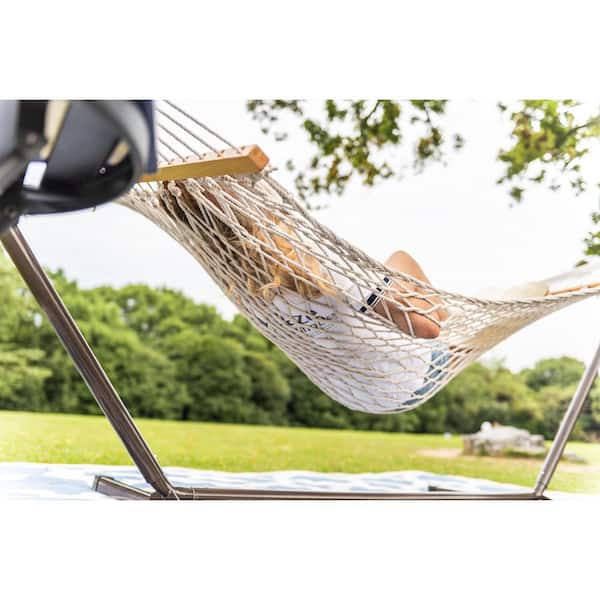 Lazy Daze Hammocks 141 x 57 in. Hand Woven Cotton Hammock, 12 ft