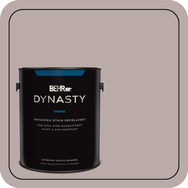 BEHR DYNASTY 1 gal. #730B-4 Winter Cocoa Satin Enamel Interior Stain-Blocking Paint and Primer