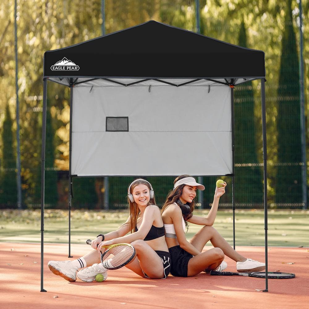 Eagle Peak 6x4 Black and Gray Adjustable Outdoor Canopy Tent