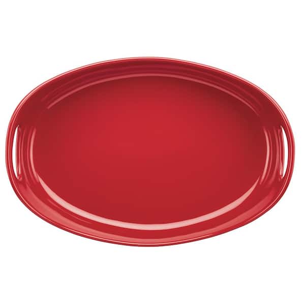 Rachael Ray 4.25 Qt Red Oval Casserole Stoneware Dutch Oven with Lid Baking  Dish