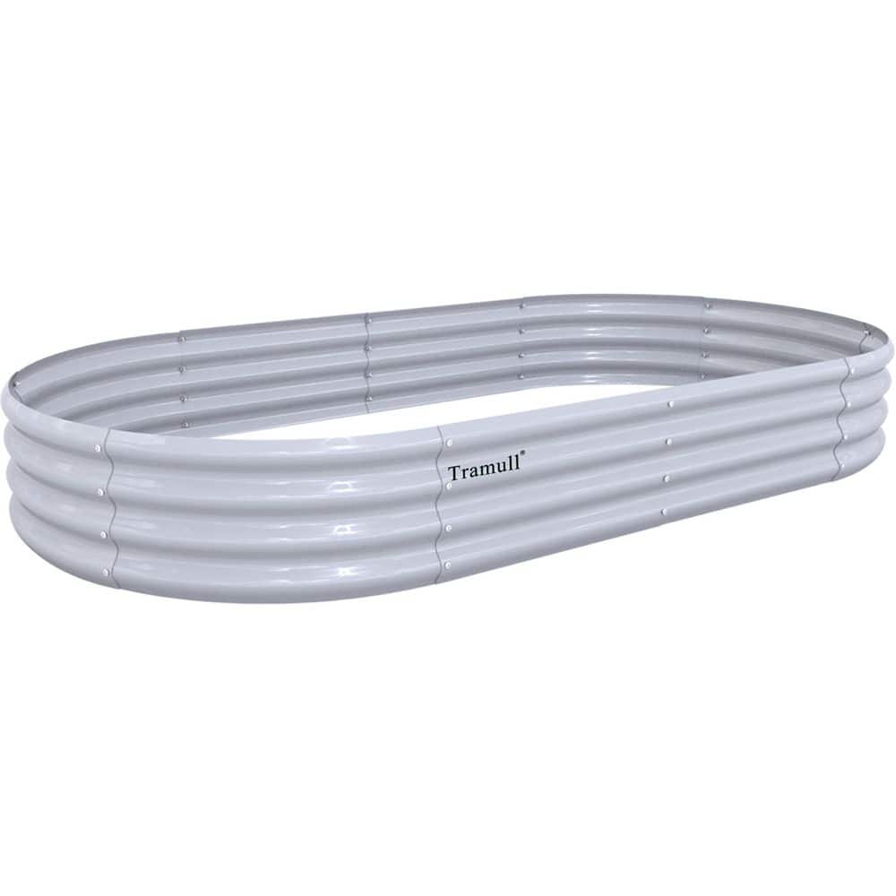2-Pack 72 in. x 36 in. x 12 in. Outdoor Gray Oval Galvanized Steel Metal Raised Garden Beds for Garden price history on PriceWatchPro