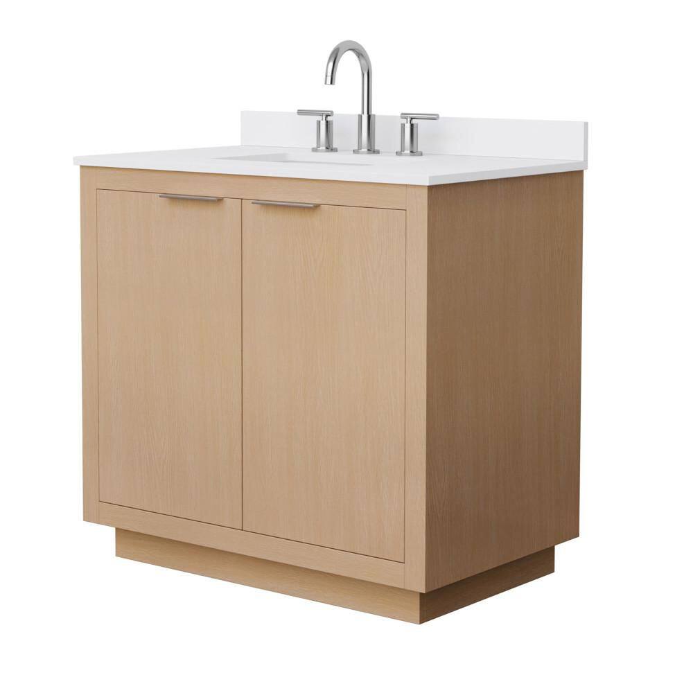 Maroni 36 in. Single Freestanding Light Straw Bath Vanity with Top price history on PriceWatchPro