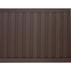 Seclusions 6 ft. x 8 ft. Woodland Brown Wood-Plastic Composite Board-On-Board Privacy Fence Panel Kit