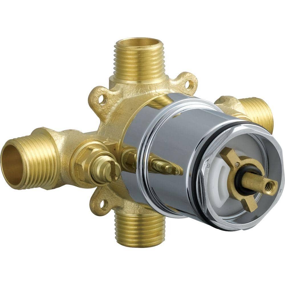 Classic Brass and Chrome Pressure Balance Valve Body