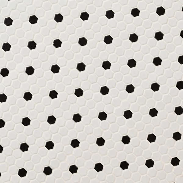 MSI Take Home Sample - Adelaide Hexagon Black and White Dot MSI Take Home Sample - Adelaide Hexagon Black and White Dot