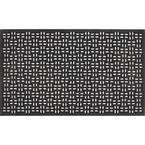 TrafficMaster Black 23.75 in. x 31.5 in. Rubber Door Mat