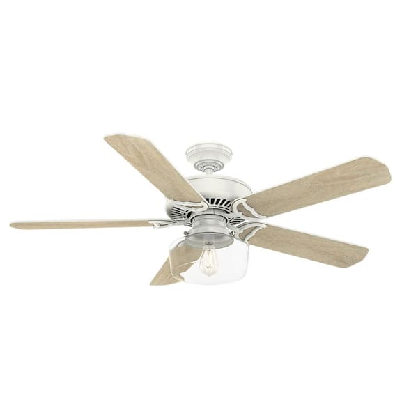 Casablanca Panama Sun 54 in. Indoor Fresh White Ceiling Fan with Light Kit and Wall Control