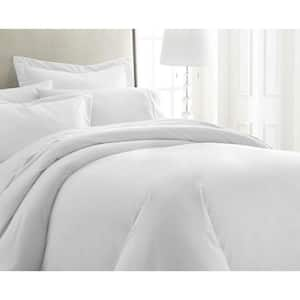 3-Piece Solid Microfiber Duvet Cover Set