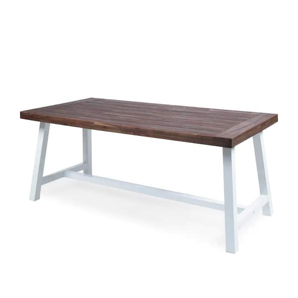 70 in. L Acacia Wood Rectangular Outdoor Dining Table