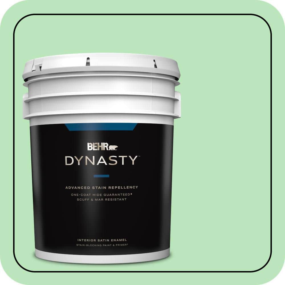 5 gal. #P390-3 Mint Parfait Satin Enamel Interior Stain-Blocking Paint & Primer price history on PriceWatchPro