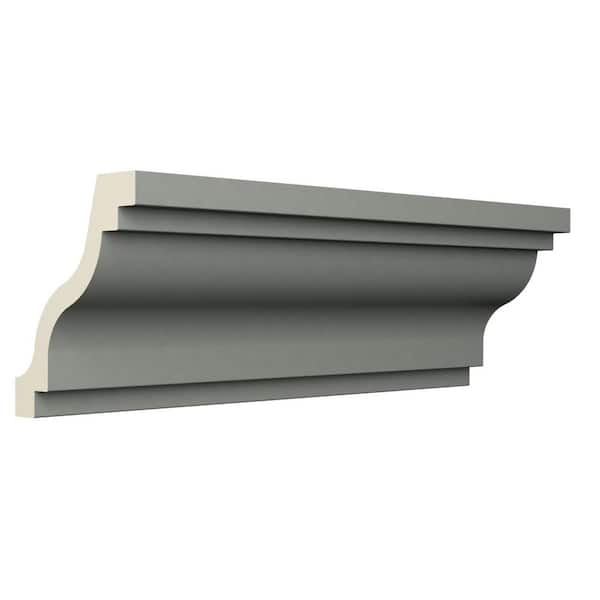 Ekena Millwork Cecilia 2 in. D x 3 in. W x 96 in. L Polyurethane Crown Moulding
