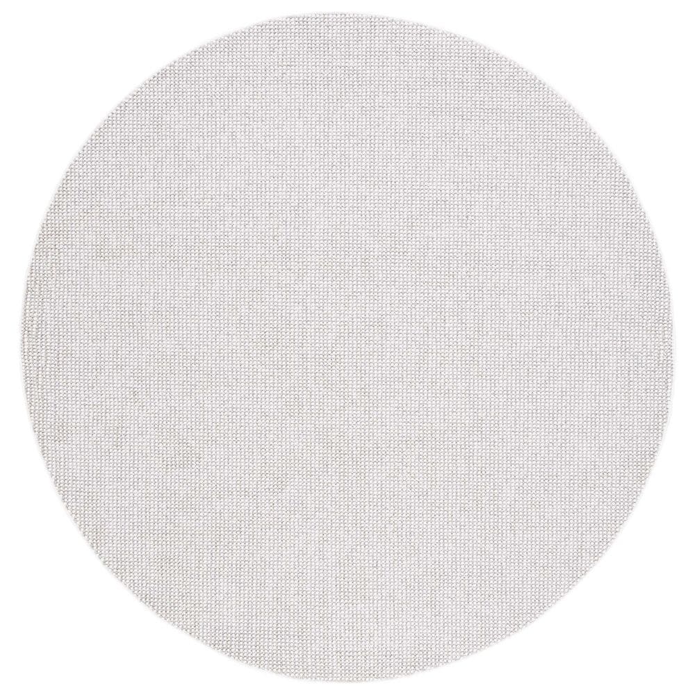 Lotus 7 ft. x 7 ft. Light Gray/Ivory Solid Marle Round Area Rug price history on PriceWatchPro