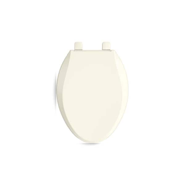 Kohler K-4986-0 Cachet Nightlight Quiet-Close with Grip-Tight Bumpers  Round-front Toilet Seat, White