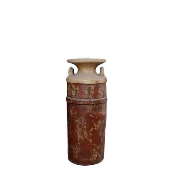 Ravenna Pottery 15 in. x 50 in. Clay Amphira Vase
