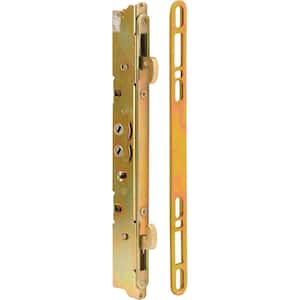 9-7/8 in. Steel, Multi-Point Door Lock and Keeper with 45 Degree Keyway for Sliding Patio Doors