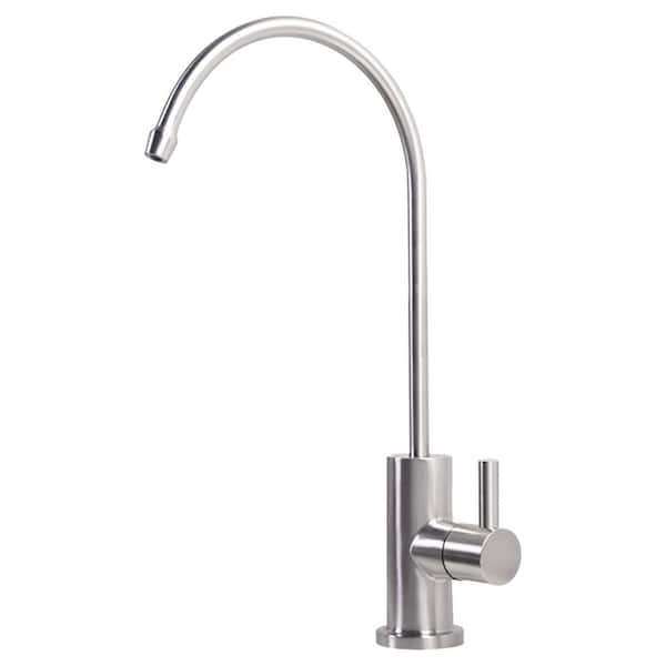 Single Handle Beverage Faucet with 360° Swivel Drip Free Valve Fingerprint Resistant Non Air Gap in Brushed Nickel