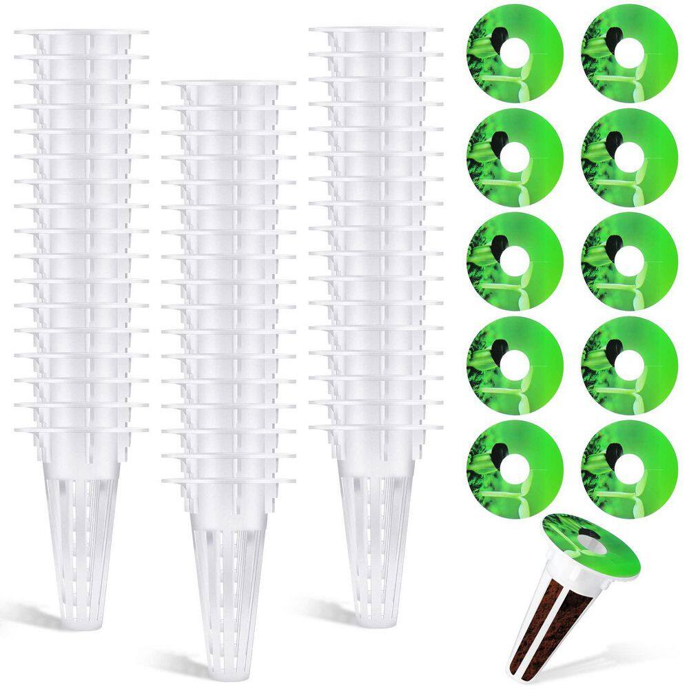 0.5 inch, White Plastic Hydroponic Plant Basket with Seed Labels for Indoor/Outdoor Gardening (50-Pack) price history on PriceWatchPro