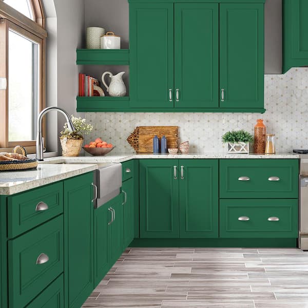1 qt. #P420-7 Crown Jewel Satin Enamel Interior/Exterior Cabinet, Door & Trim Paint