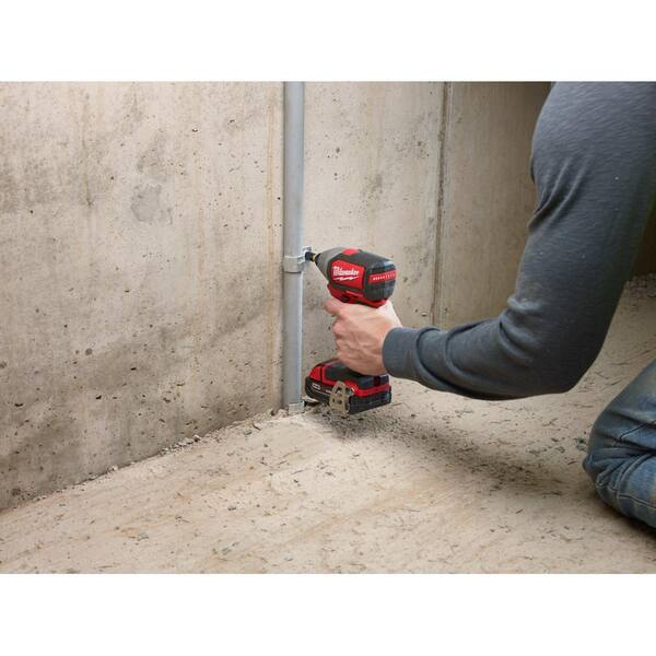 Milwaukee - M18 18-Volt Cordless Lithium-Ion Brushless 1/4 in. Hex Impact Driver Kit with Backpack and Bit Set