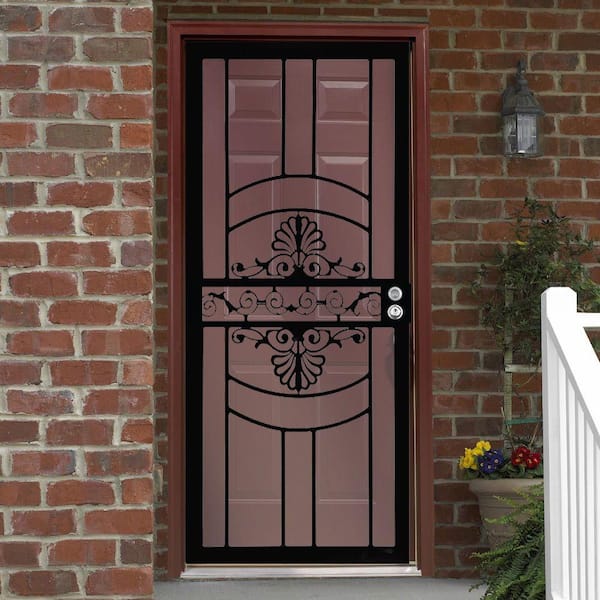 32 in. x 80 in. 437 Series Black Venus Security Door