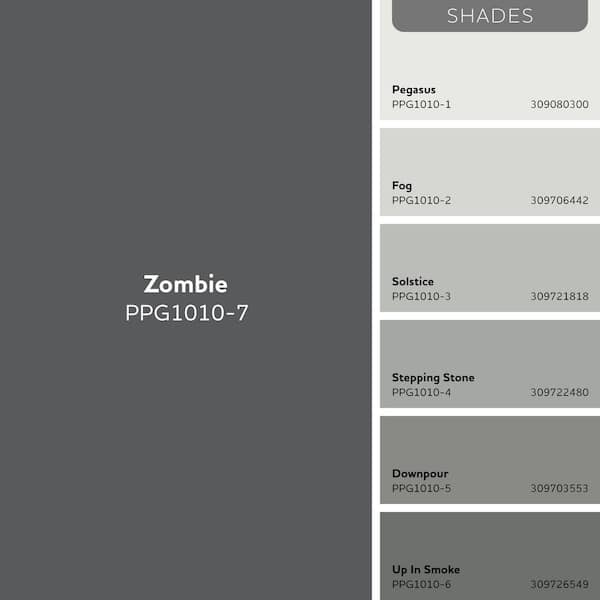 Glidden Essentials 1-gal. Zombie PPG1010-7 Flat Exterior Paint