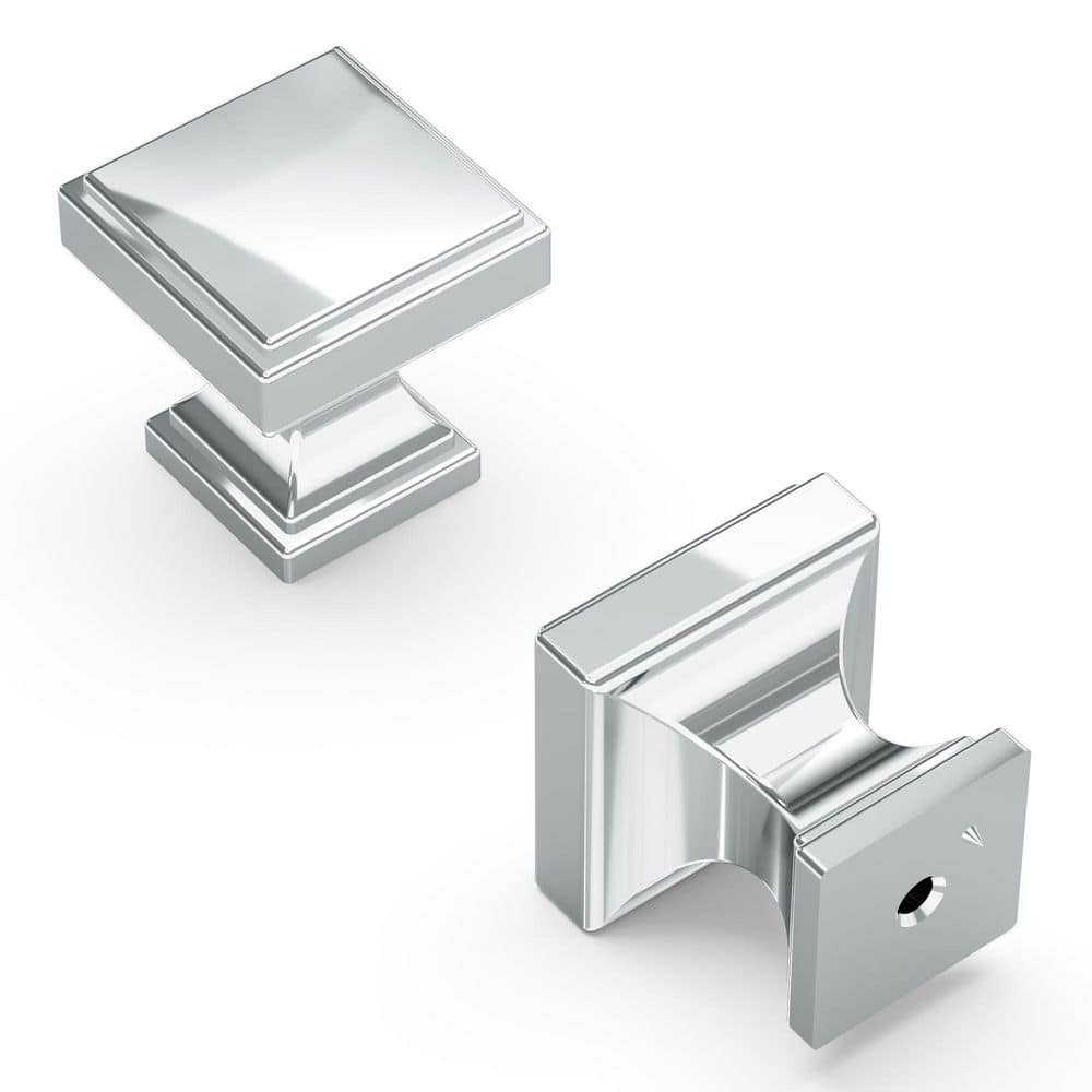 Brownstone Collection Knob 1.13 Inch x 1.13 InchChrome Finish Square Cabinet Knob price history on PriceWatchPro