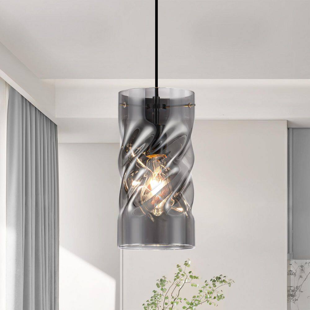 RayHome 1-Light Chrome Modern Pendant Light with Electroplating Gray Glass price history on PriceWatchPro