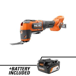 18V Brushless Cordless Oscillating Multi-Tool with 18V Lithium-Ion 4.0 Ah Battery