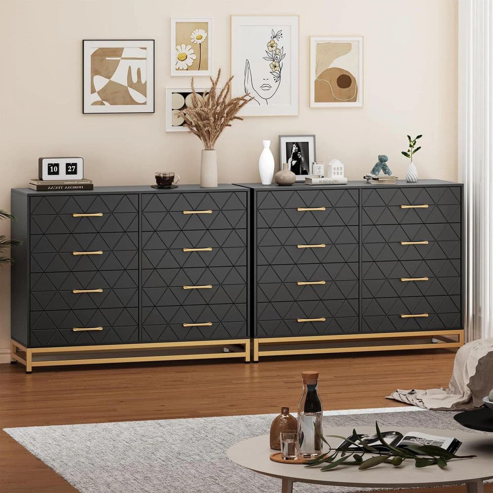 black gray dresser Acme Louis Philippe (Dark Gray) and wooden knob hardware SOLD! Dresser| Charcoal Gray Dresser|