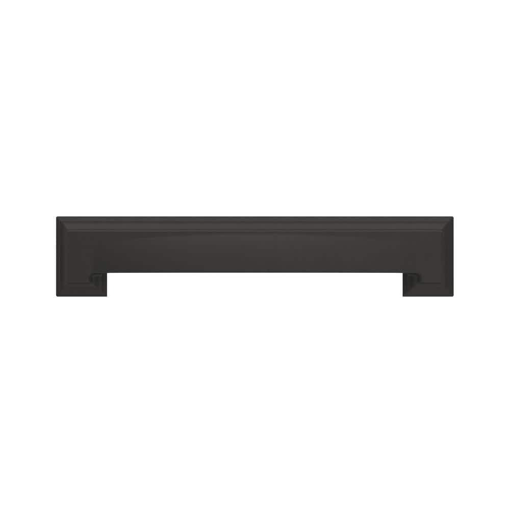 Matte Black Steel Cabinet Cup Pull with Mounting Hardware